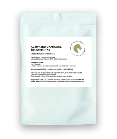 Activated Charcoal | Natural Digestive Support Supplement for Horses | Coconut Shell