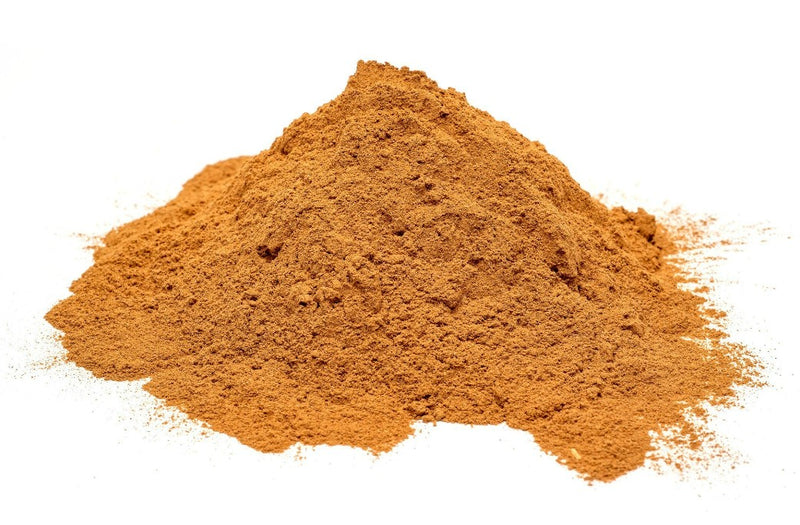 Cinnamon-Powder on a white background