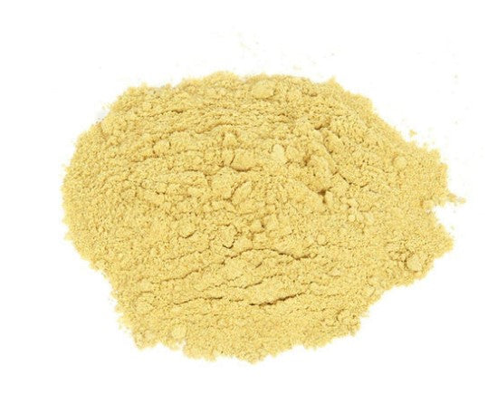 Fenugreek-Powder on a white background
