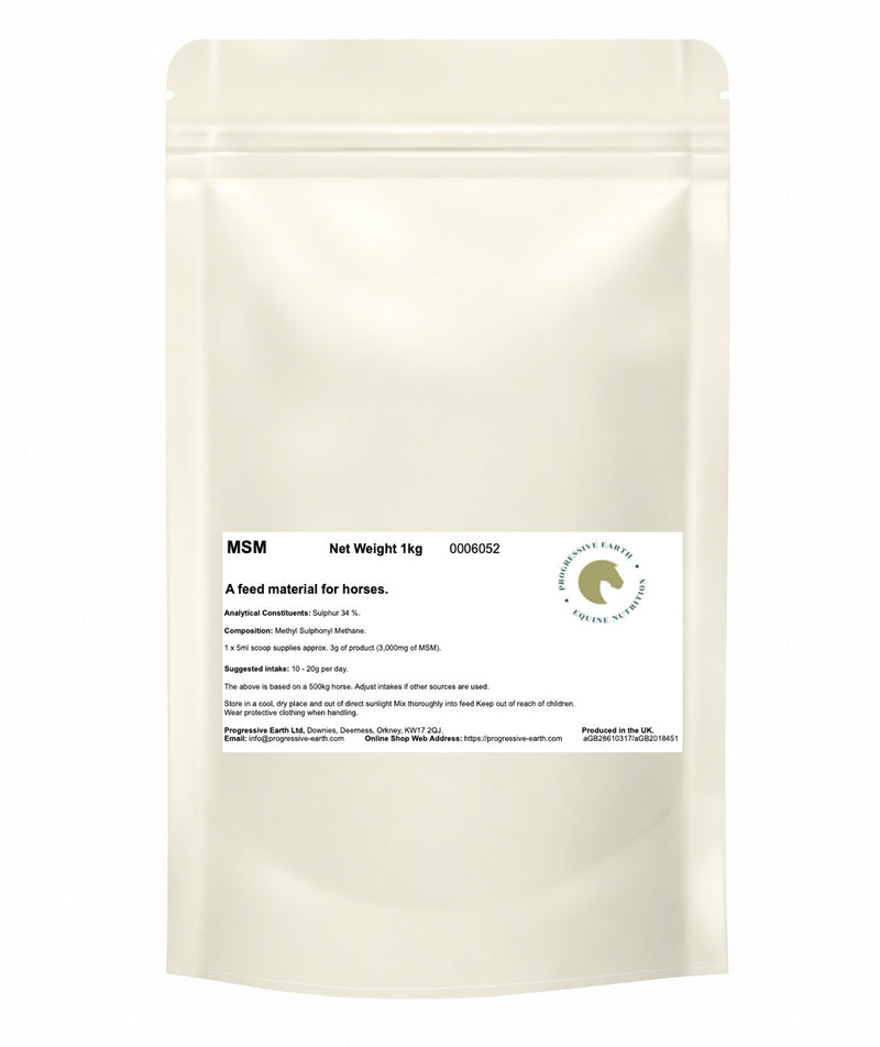 MSM (Methyl Sulphonyl Methane) | Bioavailable Sulphur for Horse Joints, Hooves & Coat