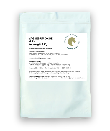 Magnesium Oxide 99.7–99.8% | Pharmaceutical Grade Magnesium for Horses