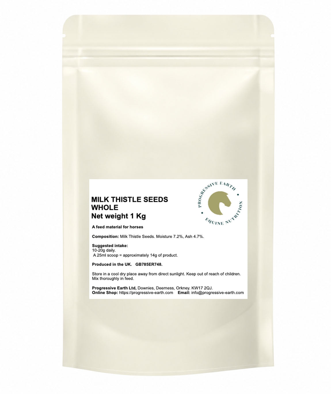 Milk Thistle Seeds Whole | Natural Liver & Antioxidant Herb for Horses | Silymarin
