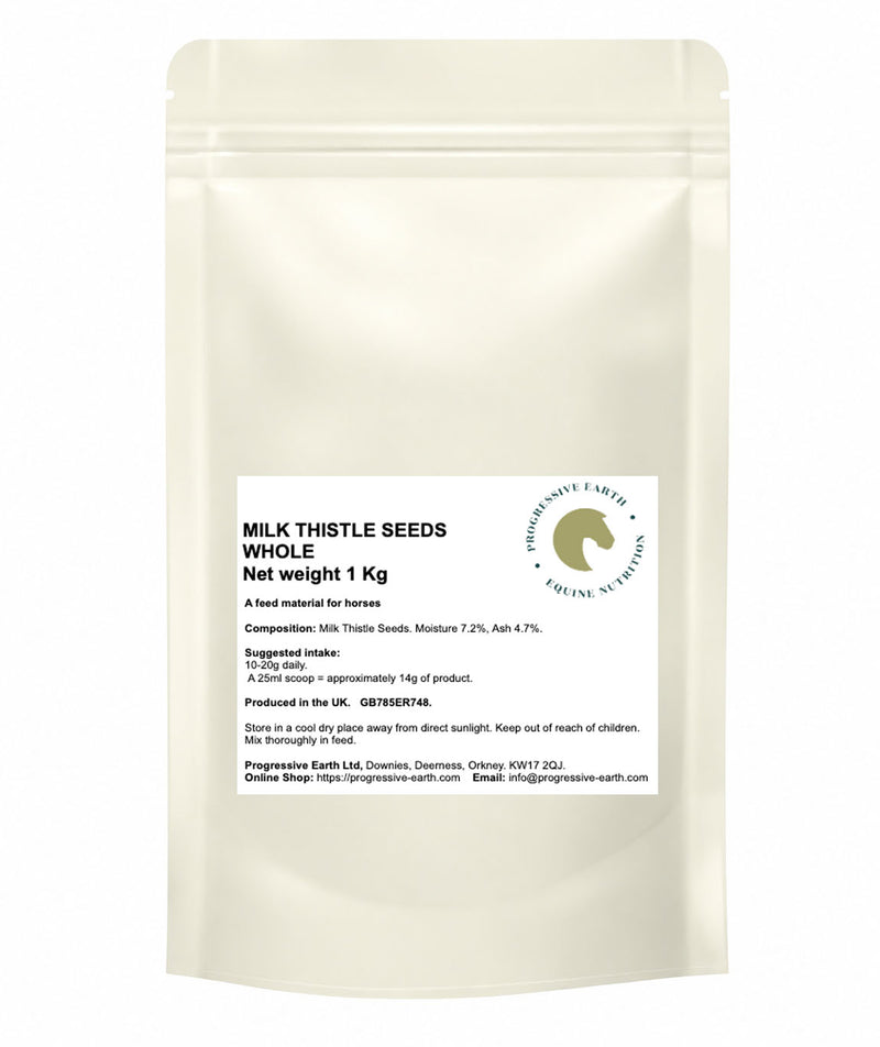Milk Thistle Seeds Whole | Natural Liver & Antioxidant Herb for Horses | Silymarin