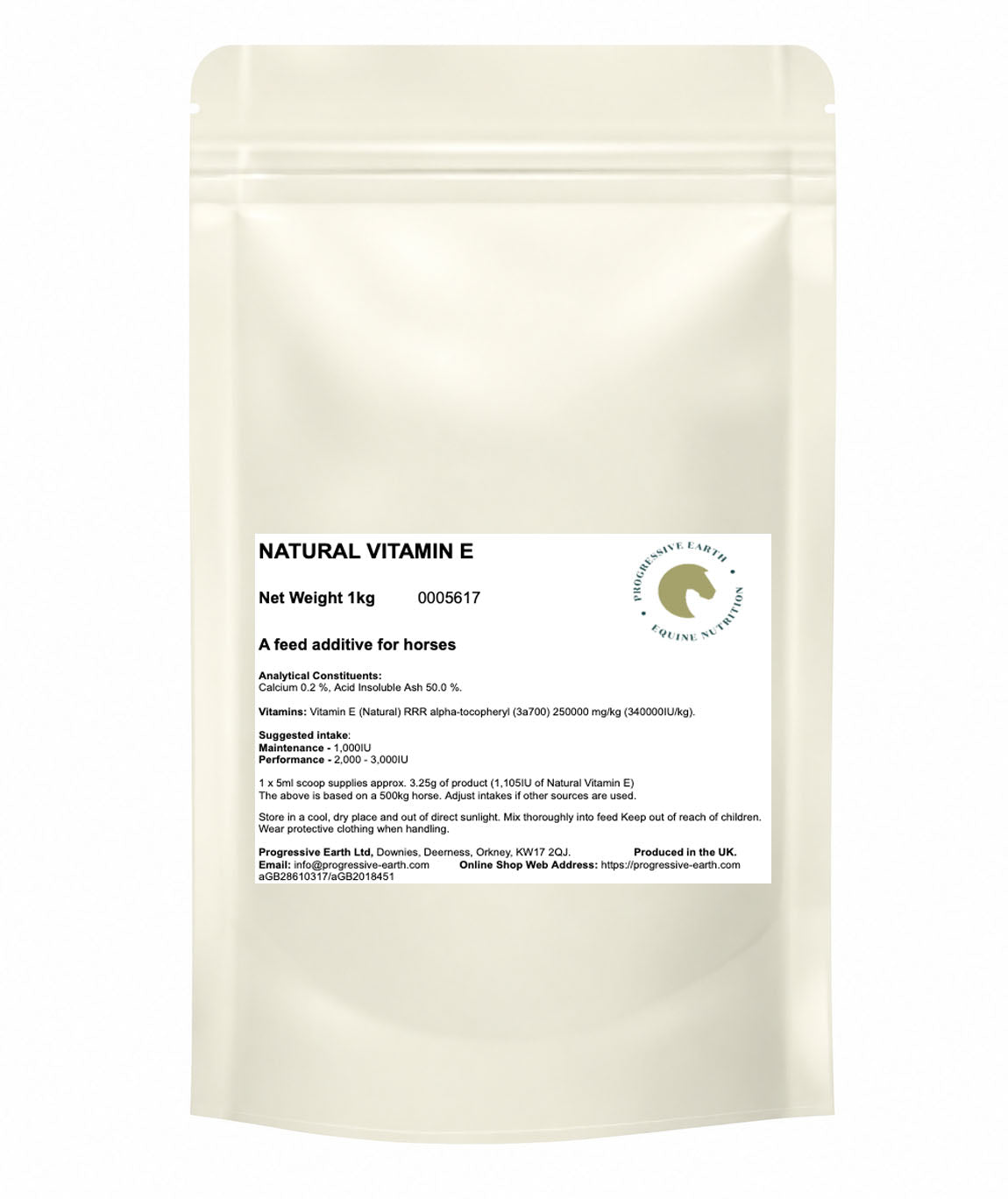 Vitamin E Natural (RRR Alpha-Tocopherol) | Horse Vitamin E Supplement