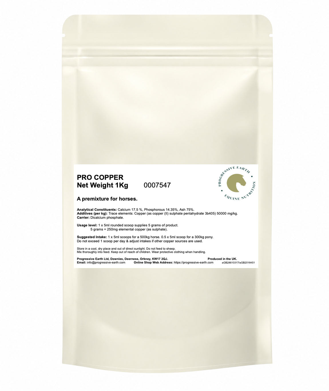 Pro Copper | 250mg Elemental Copper per Serving | Equine Hoof, Coat & Joint Support
