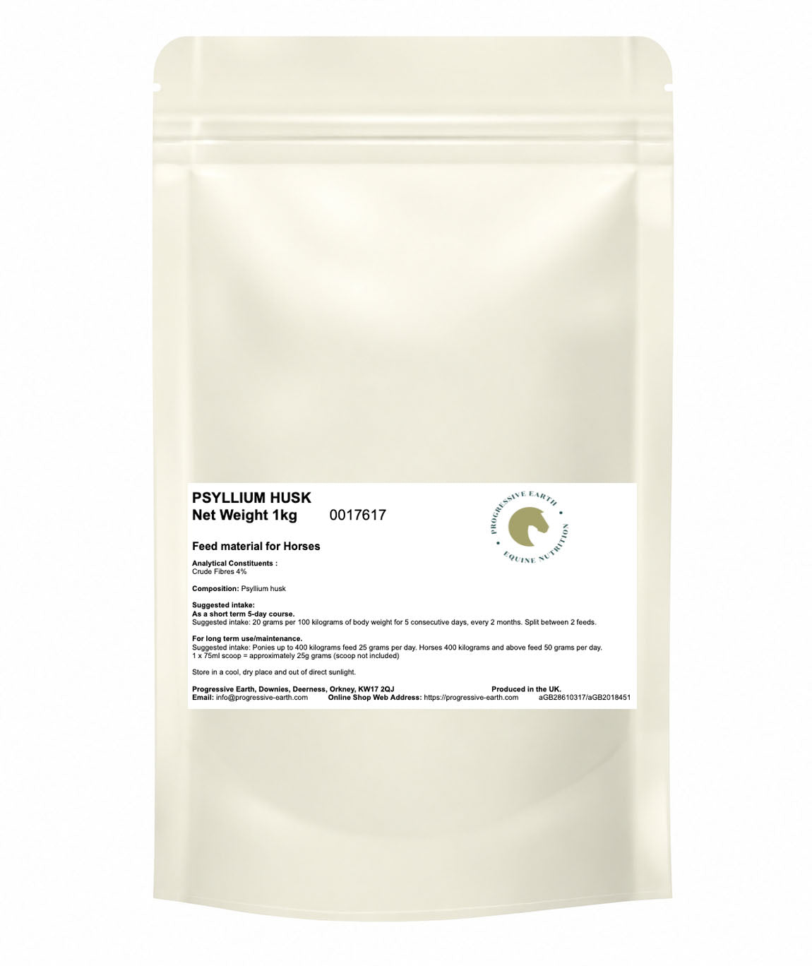 Psyllium Husk | Natural Soluble Fibre for Horses | Digestive Tract Support