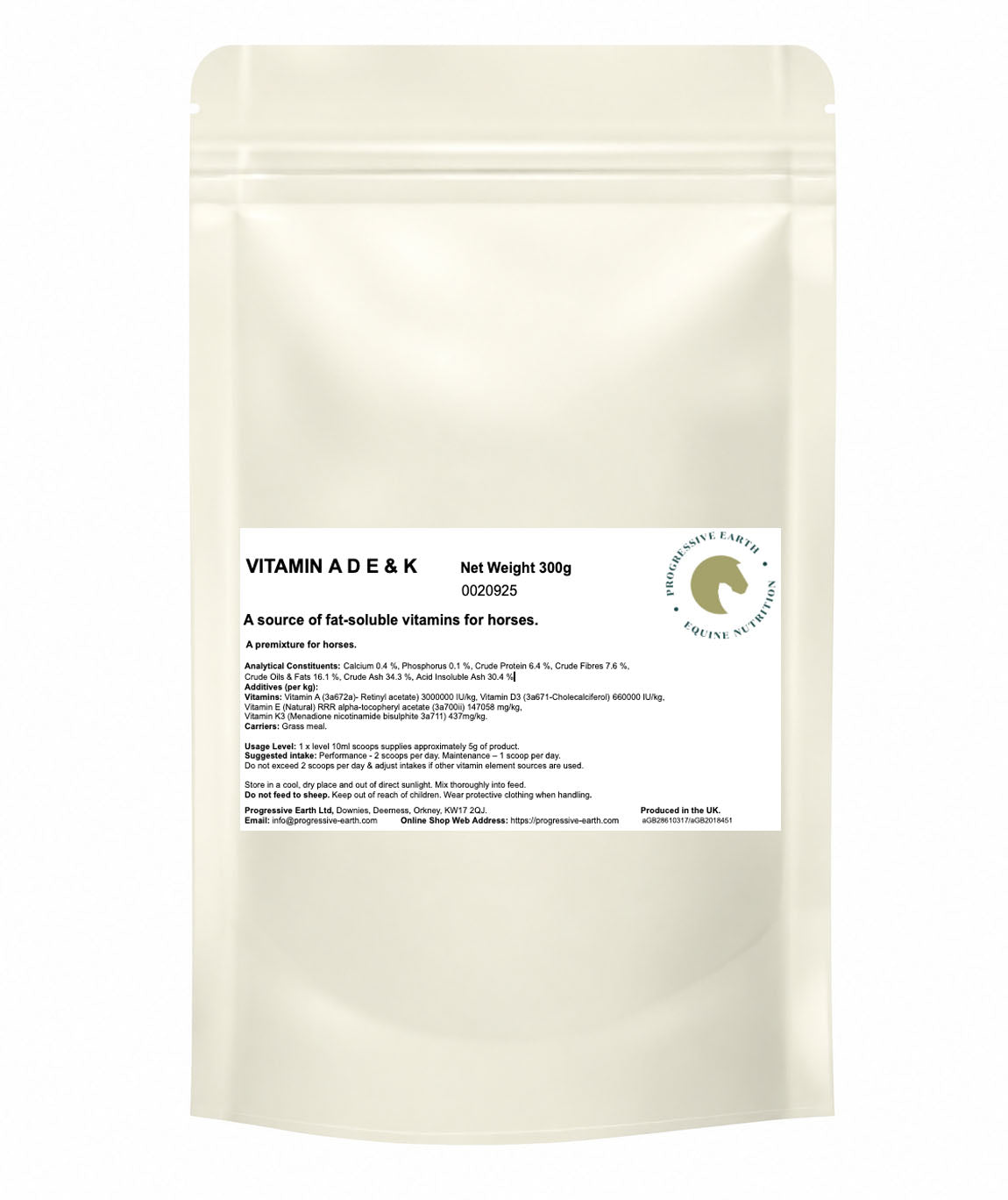 Vitamin A, D, E & K | Fat-Soluble Vitamin Supplement for Horses