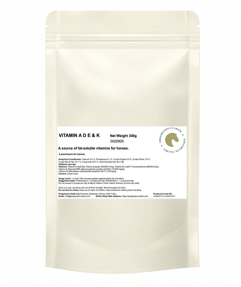 Vitamin A, D, E & K | Fat-Soluble Vitamin Supplement for Horses