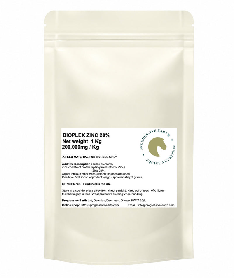 Bioplex Zinc (Zinc Proteinate) | 20% Elemental Zinc | Highly Absorbable Chelated Zinc for Horses