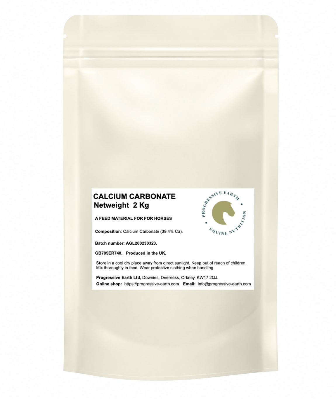 Calcium Carbonate (Limestone Flour) | 39.4% Elemental Calcium for Horses