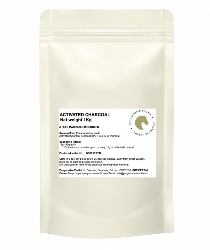 Activated Charcoal | Natural Digestive Support Supplement for Horses | Coconut Shell
