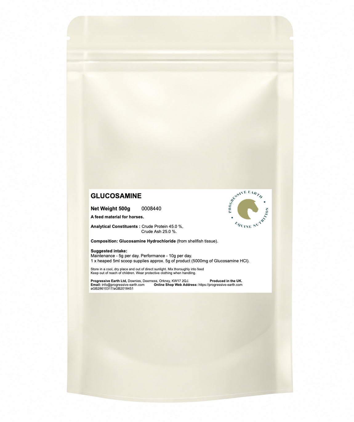 Glucosamine Hydrochloride (HCL) | Natural Joint & Cartilage Supplement for Horses | Shellfish Derived