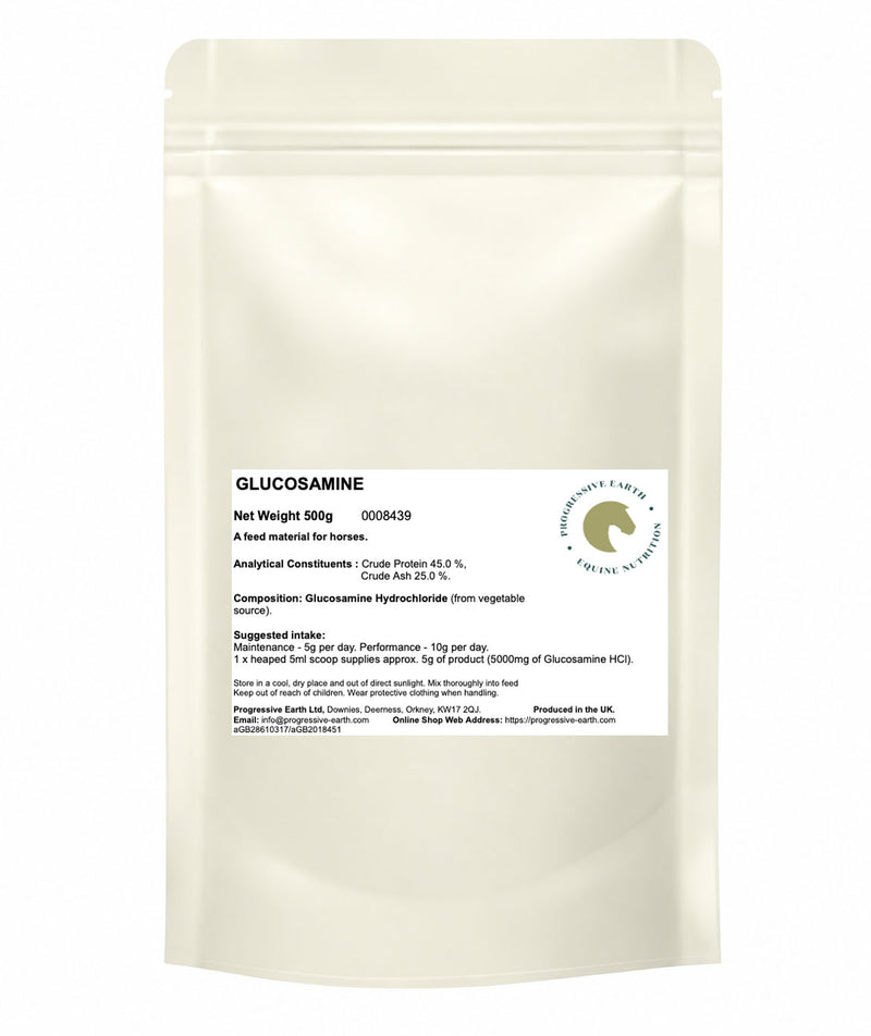 Glucosamine Hydrochloride (HCL) Vegetarian | Plant-Based Joint & Cartilage Supplement for Horses | Shellfish-Free