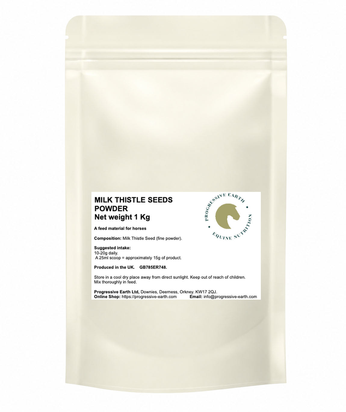 Milk Thistle Seed Powder | Natural Liver & Antioxidant Herb for Horses | Silymarin