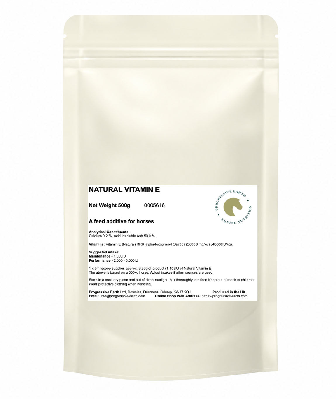 Vitamin E Natural (RRR Alpha-Tocopherol) | Horse Vitamin E Supplement