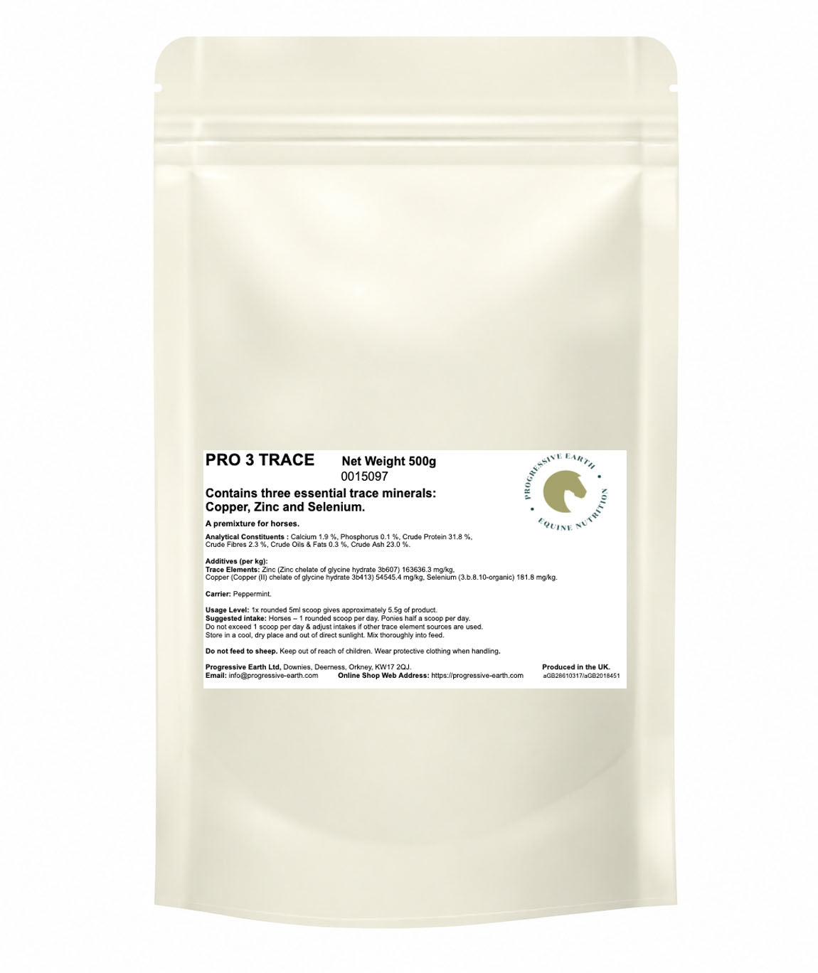 Pro 3 Trace | Copper, Zinc & Selenium for Horses | Low Sugar & Starch 0.86%