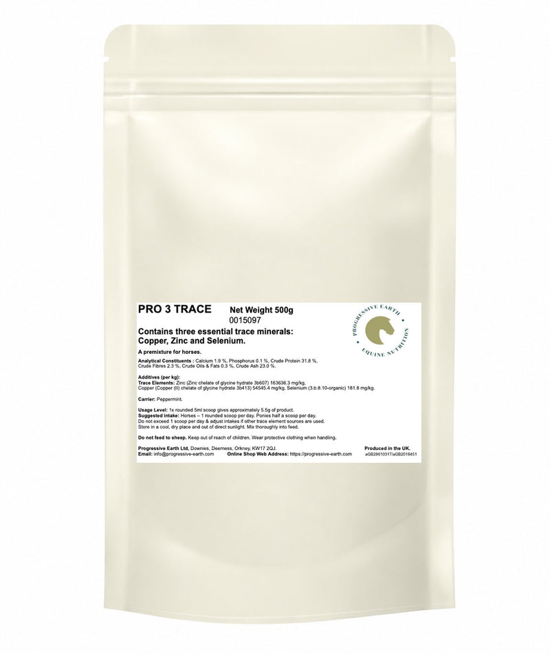 Pro 3 Trace | Copper, Zinc & Selenium for Horses | Low Sugar & Starch 0.86%