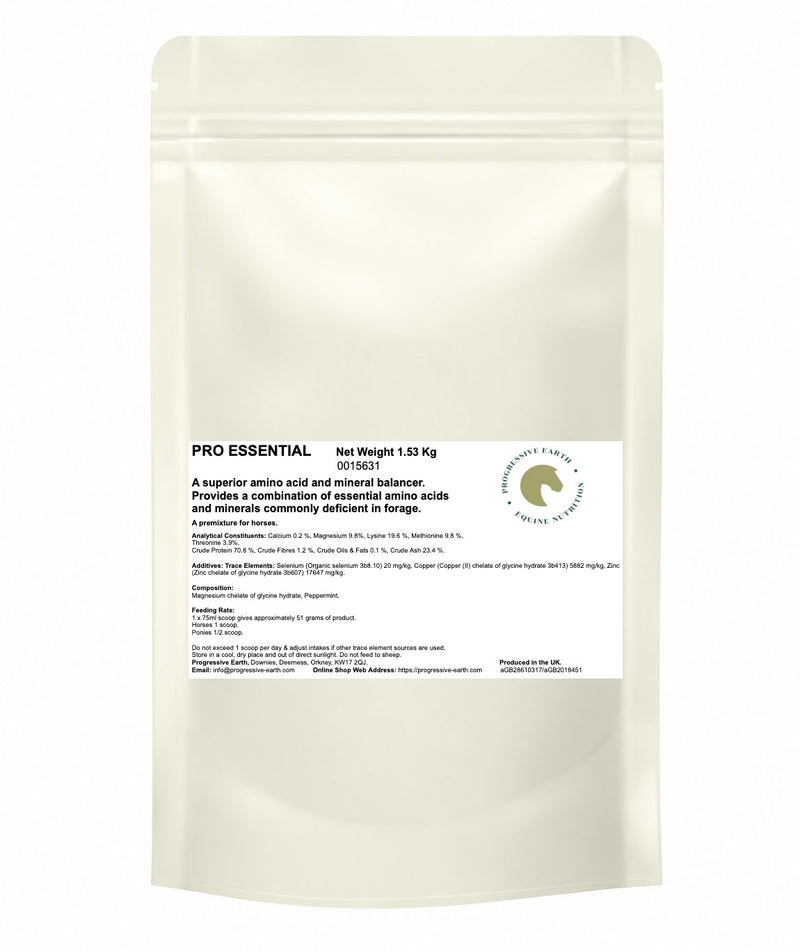 Pro Essential | Horse Supplement with 3 Amino Acids & 4 Chelated Minerals