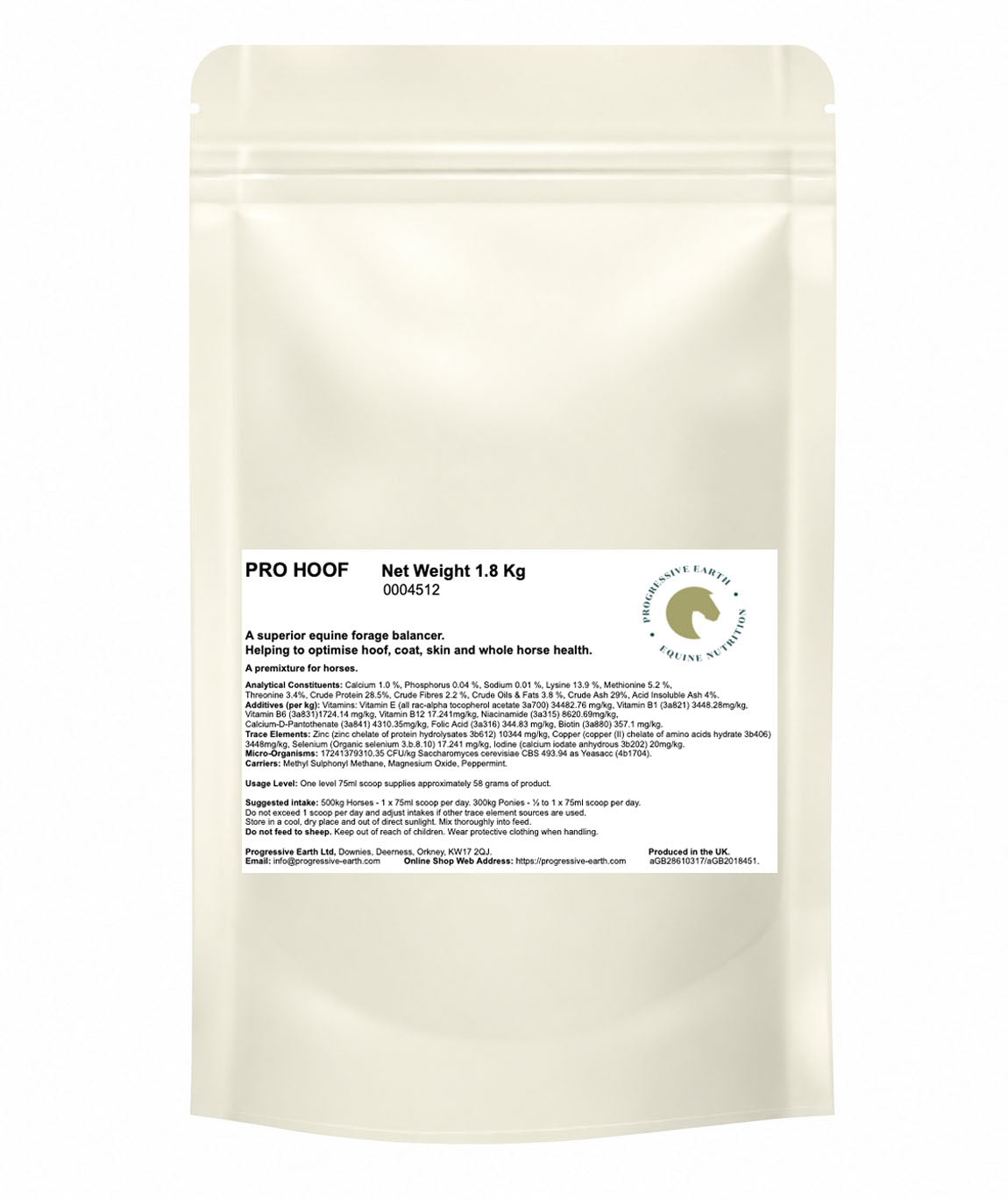 Pro Hoof | Horse Hoof, Coat & Skin Balancer with MSM | Low Sugar & Starch
