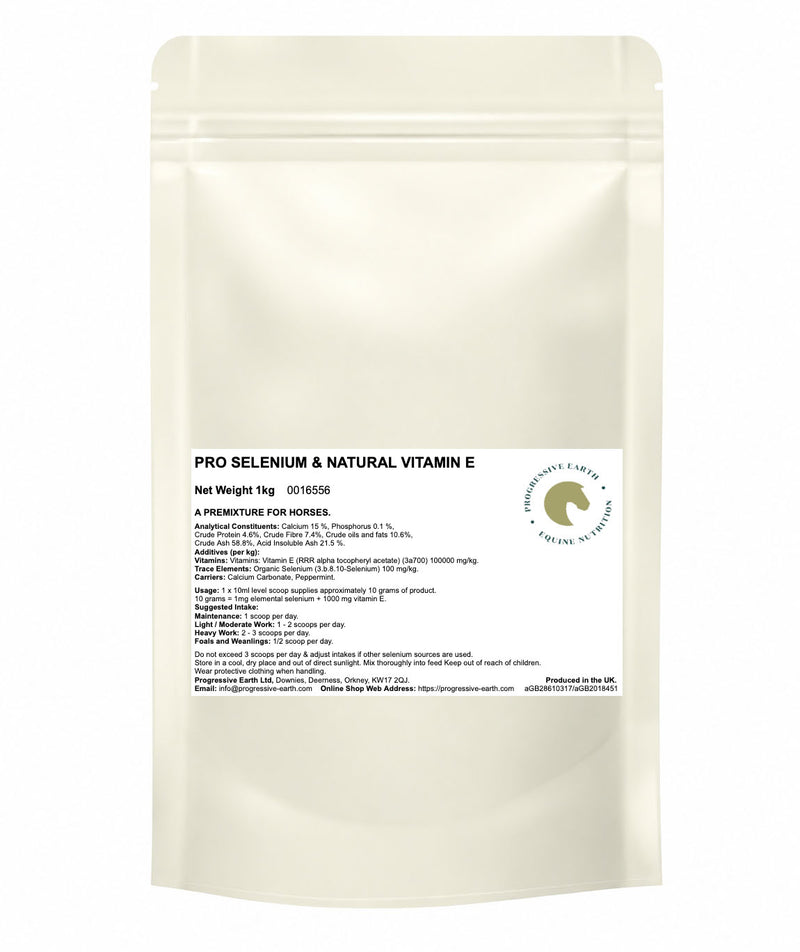 Pro Selenium & Natural Vitamin E | Antioxidant Horse Supplement | Immune & Muscle Support