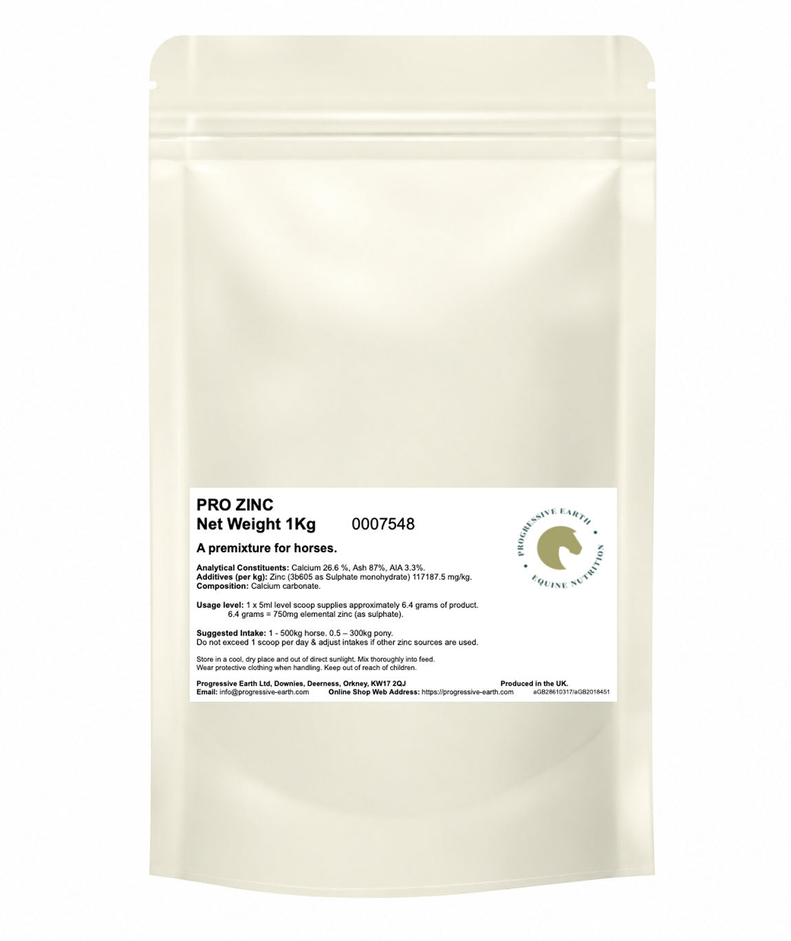 Pro Zinc | 750mg Elemental Zinc per Serving | Equine Hoof, Coat & Immune Support