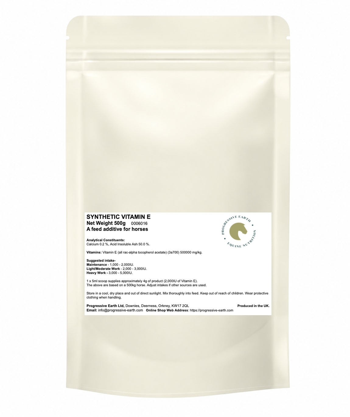 Vitamin E Synthetic (Alpha Tocopherol Acetate) | Horse Vitamin E Supplement