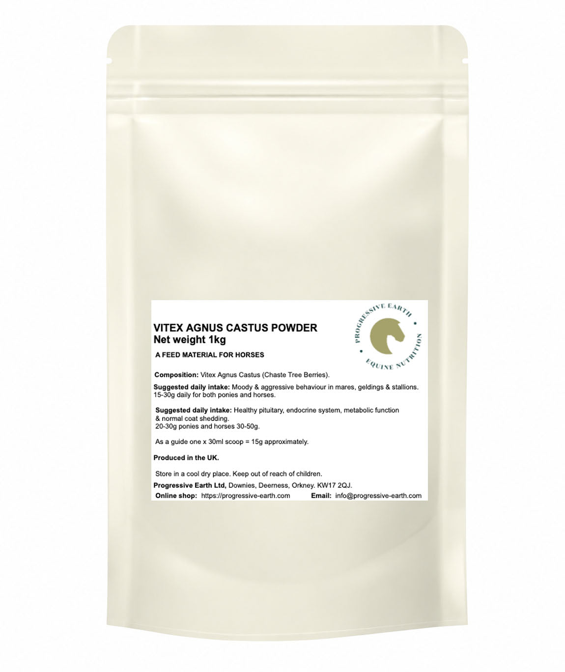 Vitex Agnus Castus Powder | Chaste Tree Herb for Horses | Hormonal & Metabolic Support