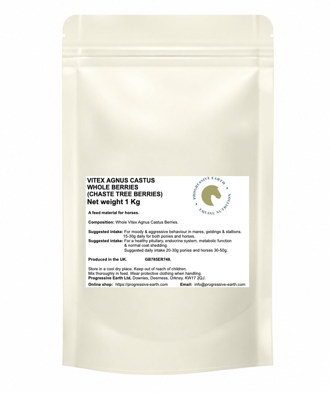 Vitex Agnus Castus Whole Berries | Chaste Tree Herb for Horses | Hormonal & Metabolic Support