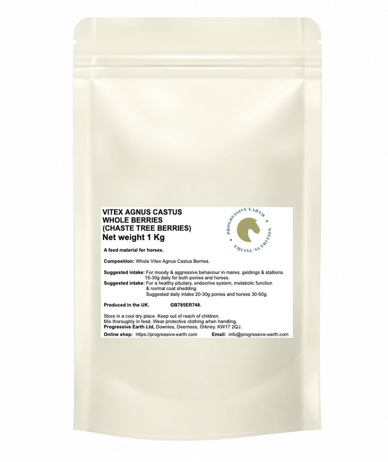 Vitex Agnus Castus Whole Berries | Chaste Tree Herb for Horses | Hormonal & Metabolic Support