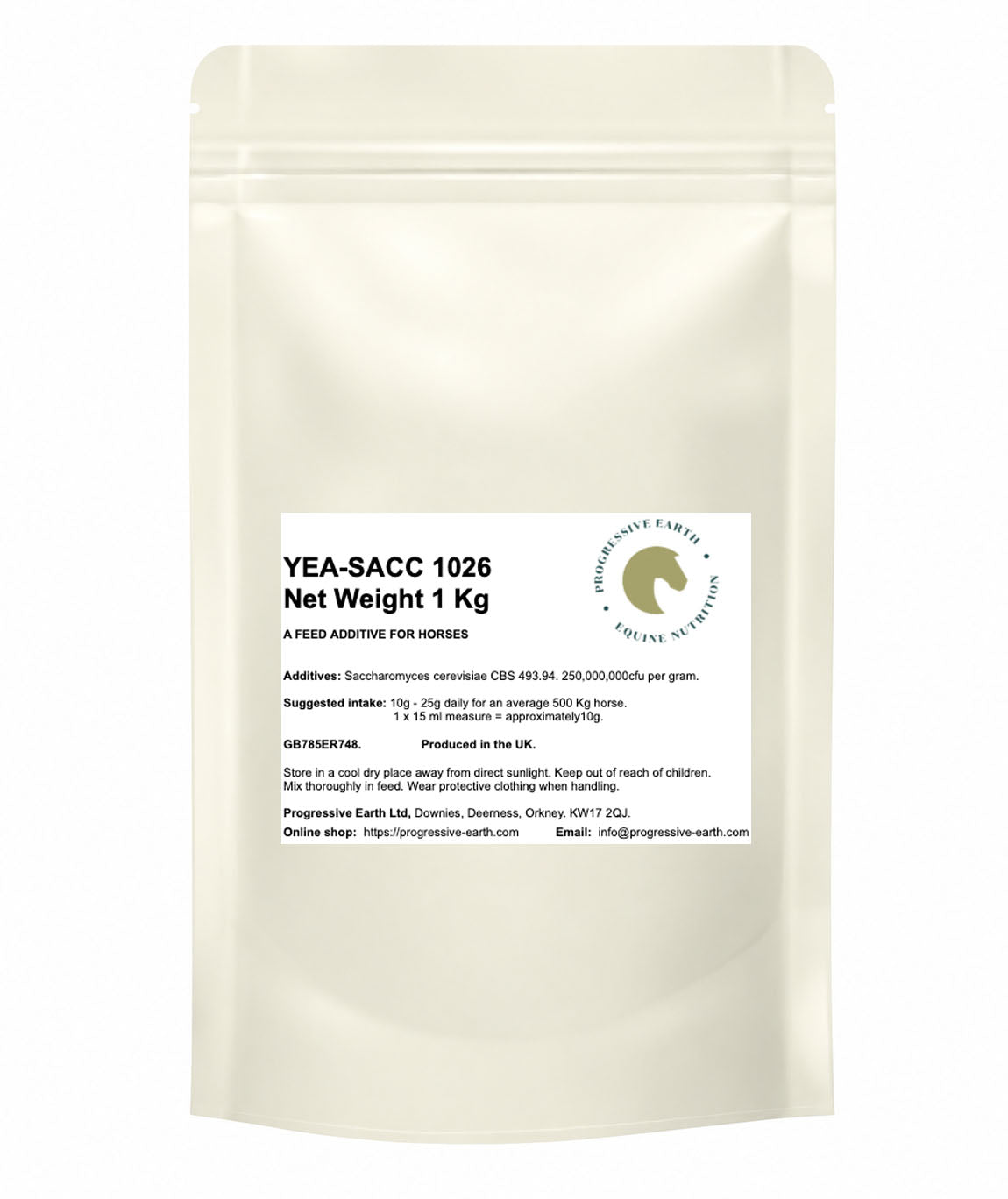 Yea-Sacc 1026 | Live Yeast Culture for Horses | Saccharomyces Cerevisiae 1026